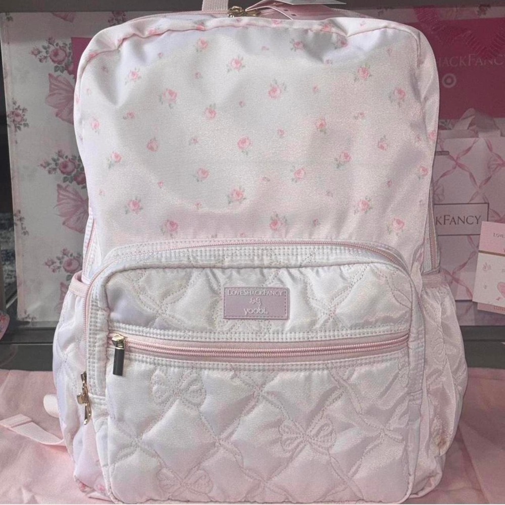 LoveShackFancy backpack pink blooming heirloom ditsy print nwt